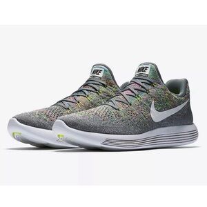 Nike Lunarepic Low Flyknit 2 Lunarlon Running Shoes Sneakers Multicolor